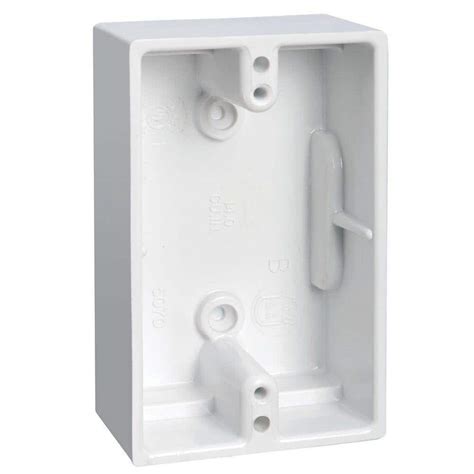 surface mount with no junction box picture|shallow surface mount outlet box.